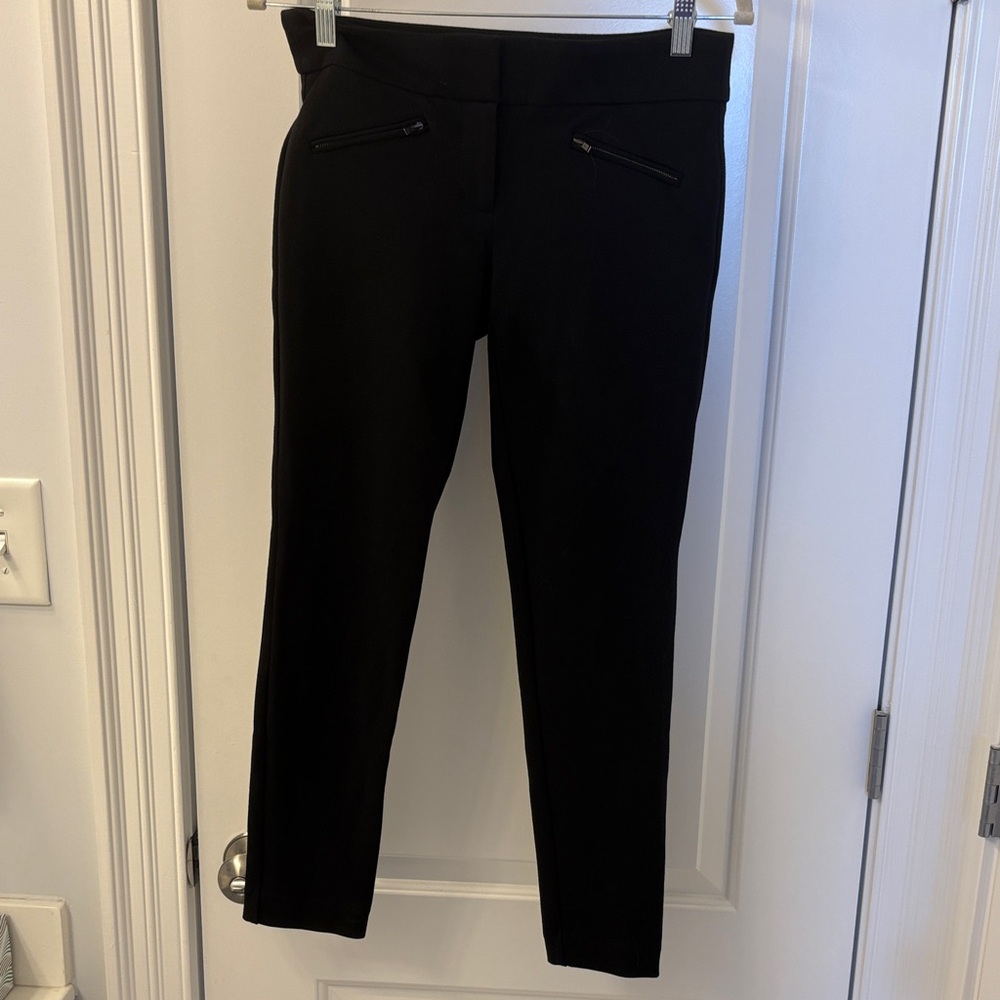 LOFT Marissa Skinny Black Ankle Pants